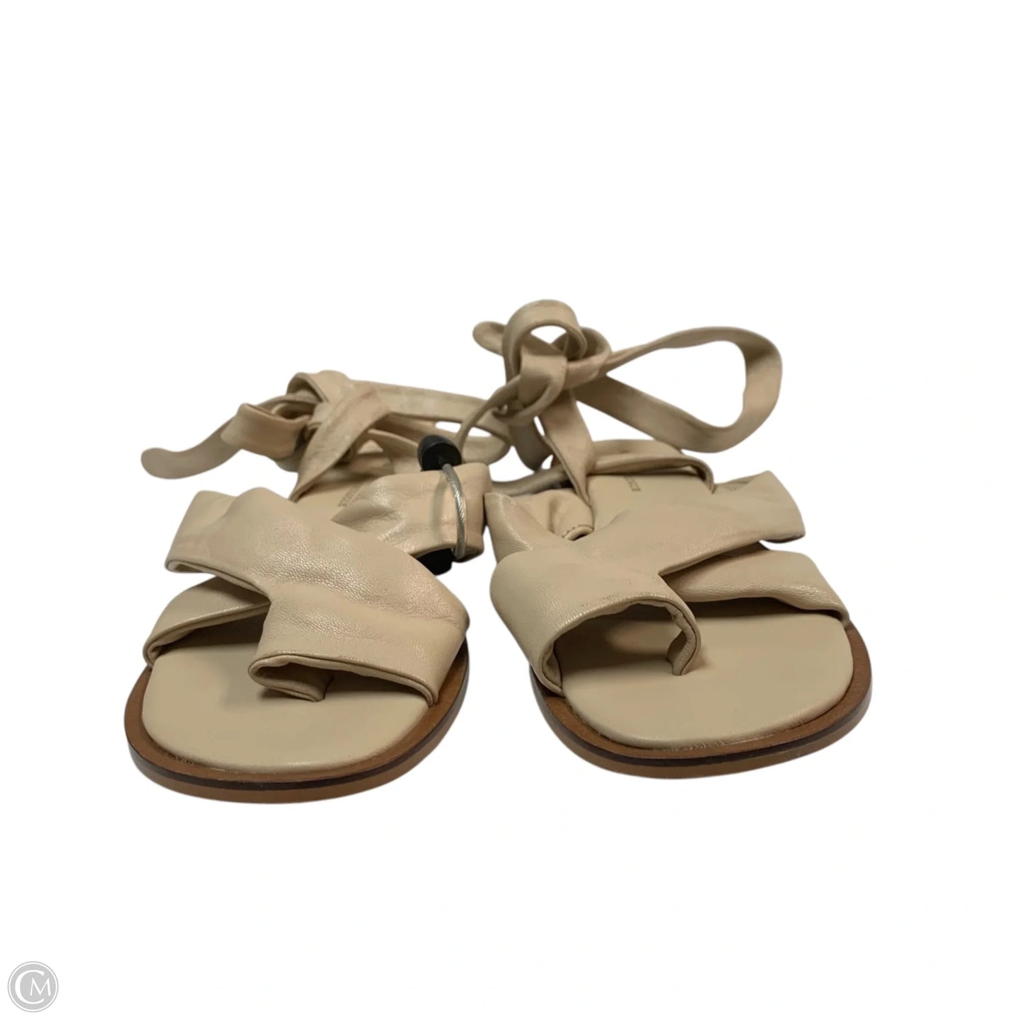 Sandals Flats By Anthropologie In Beige, Size: 8.5