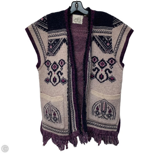 Sweater Cardigan By Angel of the North In Blue & Purple, Size: M