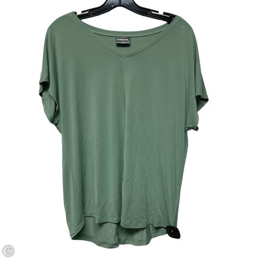 Athletic Top Short Sleeve By 32 Degrees In Green, Size: M