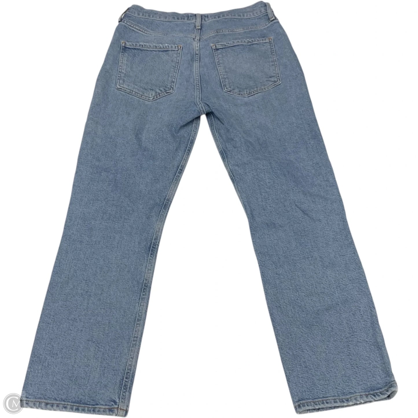 Jeans Straight By Agolde In Blue Denim, Size: 6