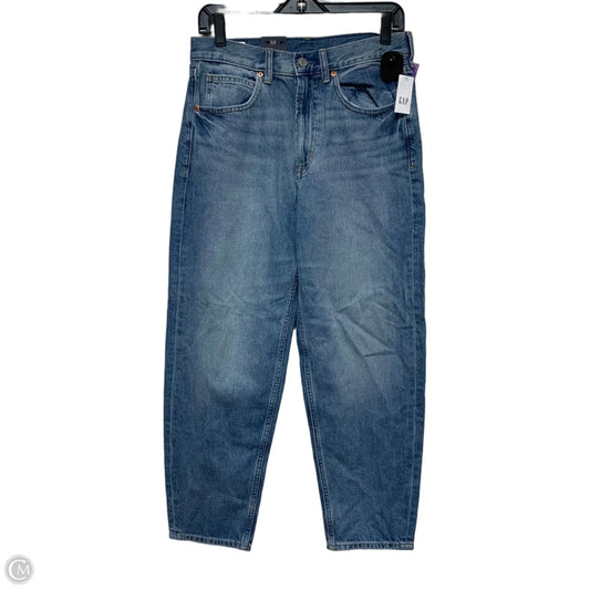 Jeans Wide Leg By Gap In Blue Denim, Size: 4