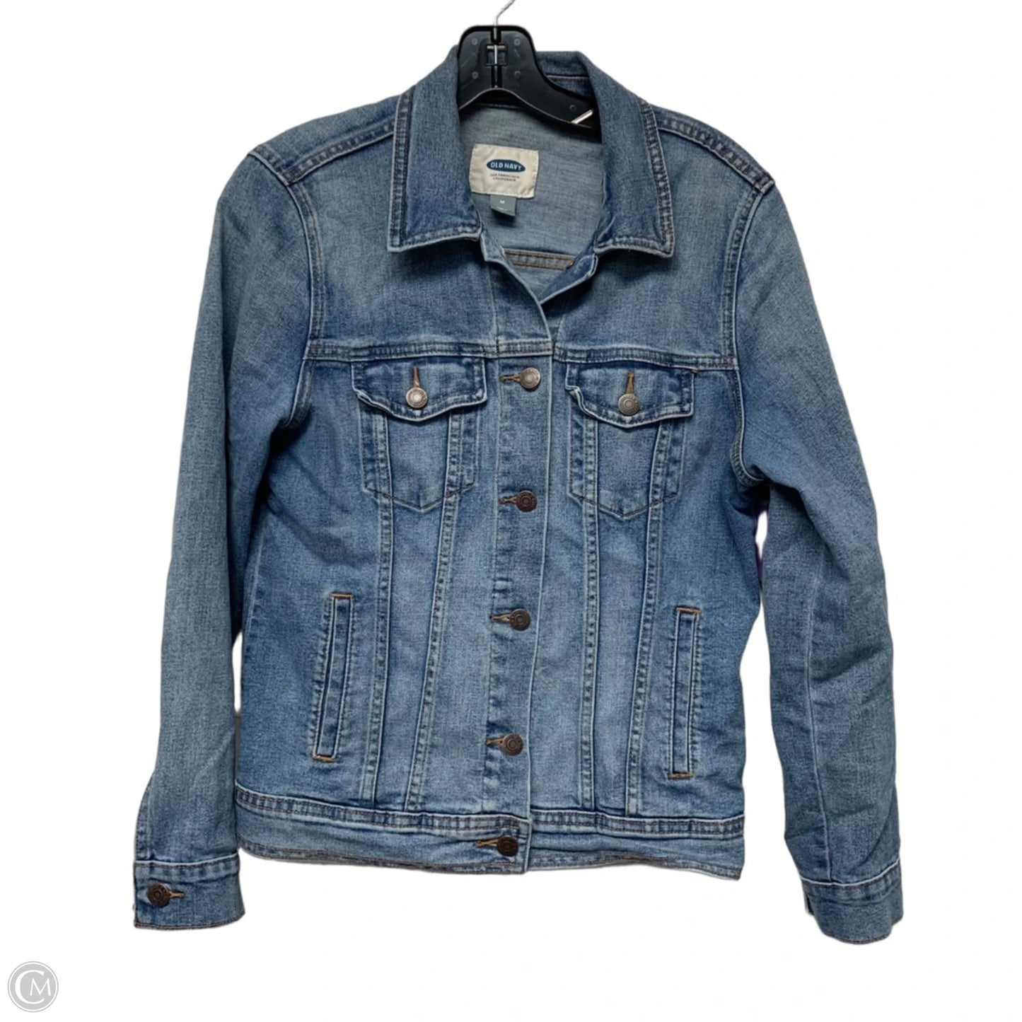 Jacket Denim By Old Navy In Blue Denim, Size: M