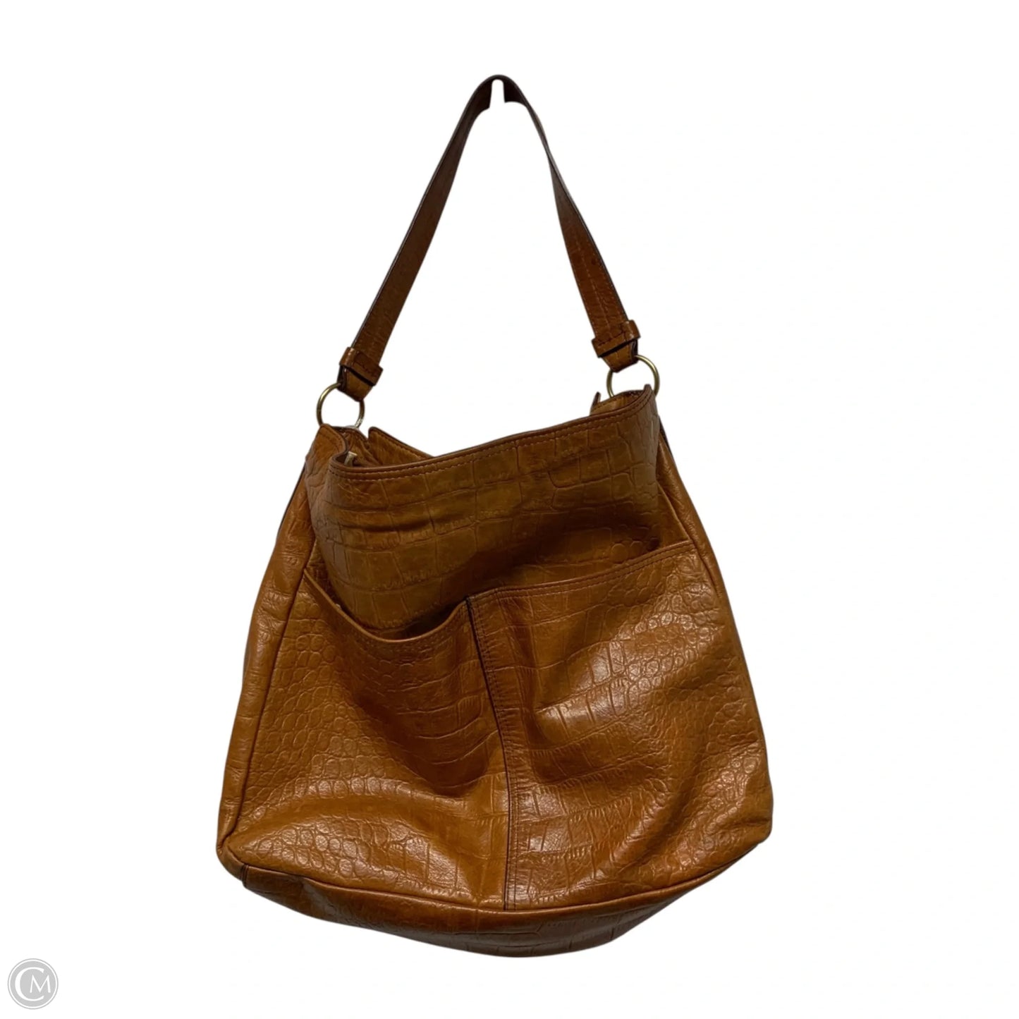 Handbag Leather By Margot, Size: Medium