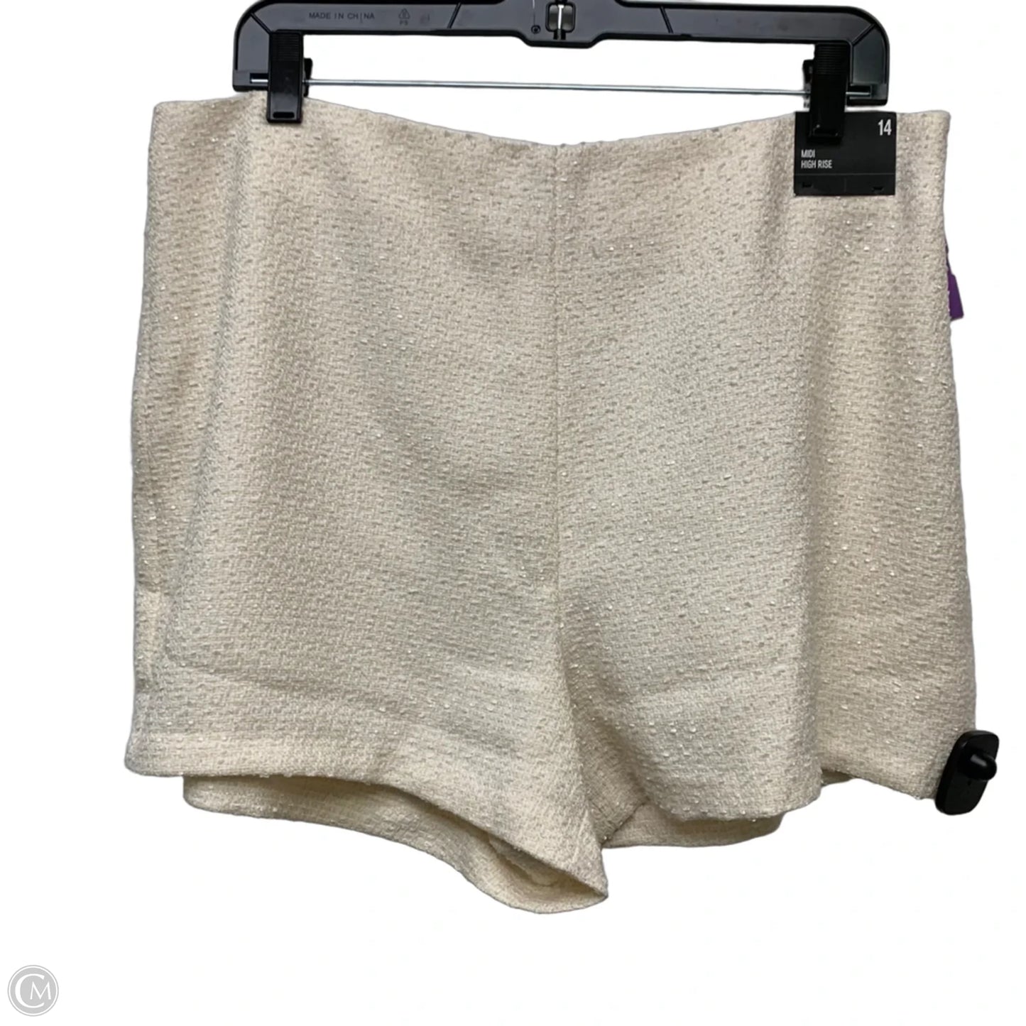 Shorts By Express In Cream, Size: 14