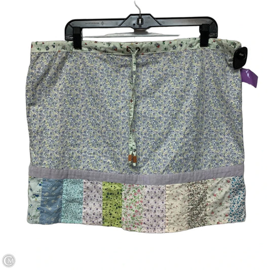 Skirt Mini & Short By Blue Sky In Floral Print, Size: M