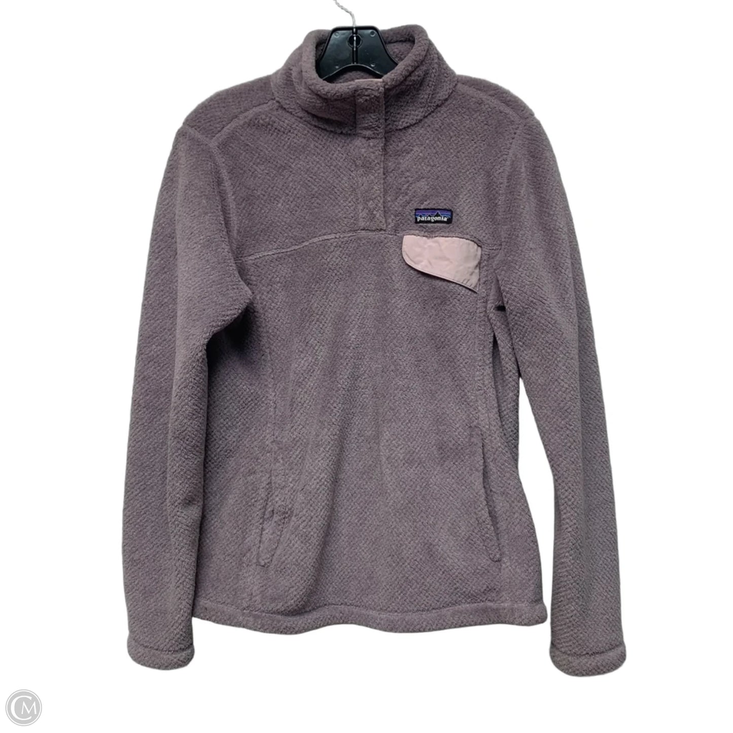 Sweatshirt Collar By Patagonia In Purple, Size: M