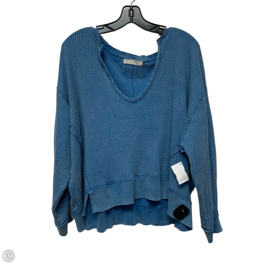Top Long Sleeve By We The Free In Blue, Size: Xs