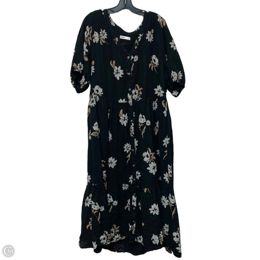 Dress Casual Maxi By Sonoma In Black, Size: 1x