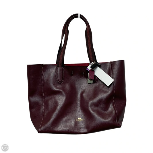 Tote Designer By Coach, Size: Medium