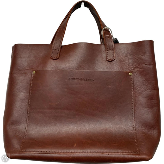 Handbag Leather By Portland Leather, Size: Medium