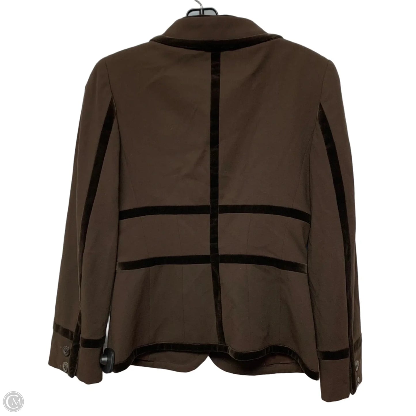 Blazer Designer By Escada In Brown, Size: Xs