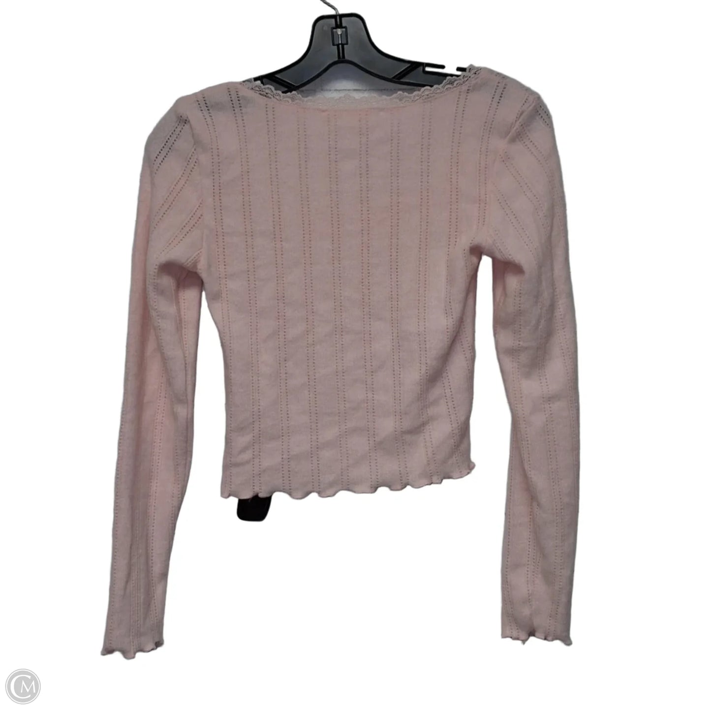 Top Long Sleeve By Pink Rose In Pink, Size: Xs
