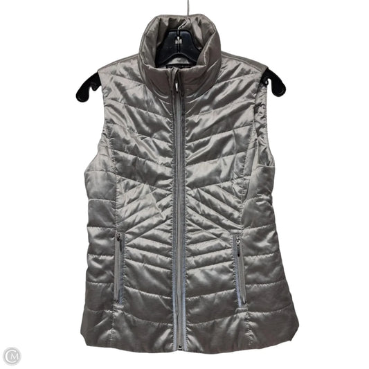 Vest Puffer & Quilted By White House Black Market In Silver, Size: Xxs