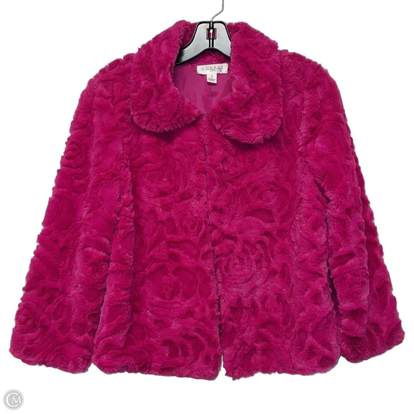 Jacket Faux Fur & Sherpa By Outfit Jpr In Pink, Size: S