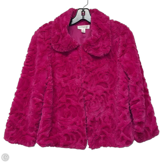 Jacket Faux Fur & Sherpa By Outfit Jpr In Pink, Size: S