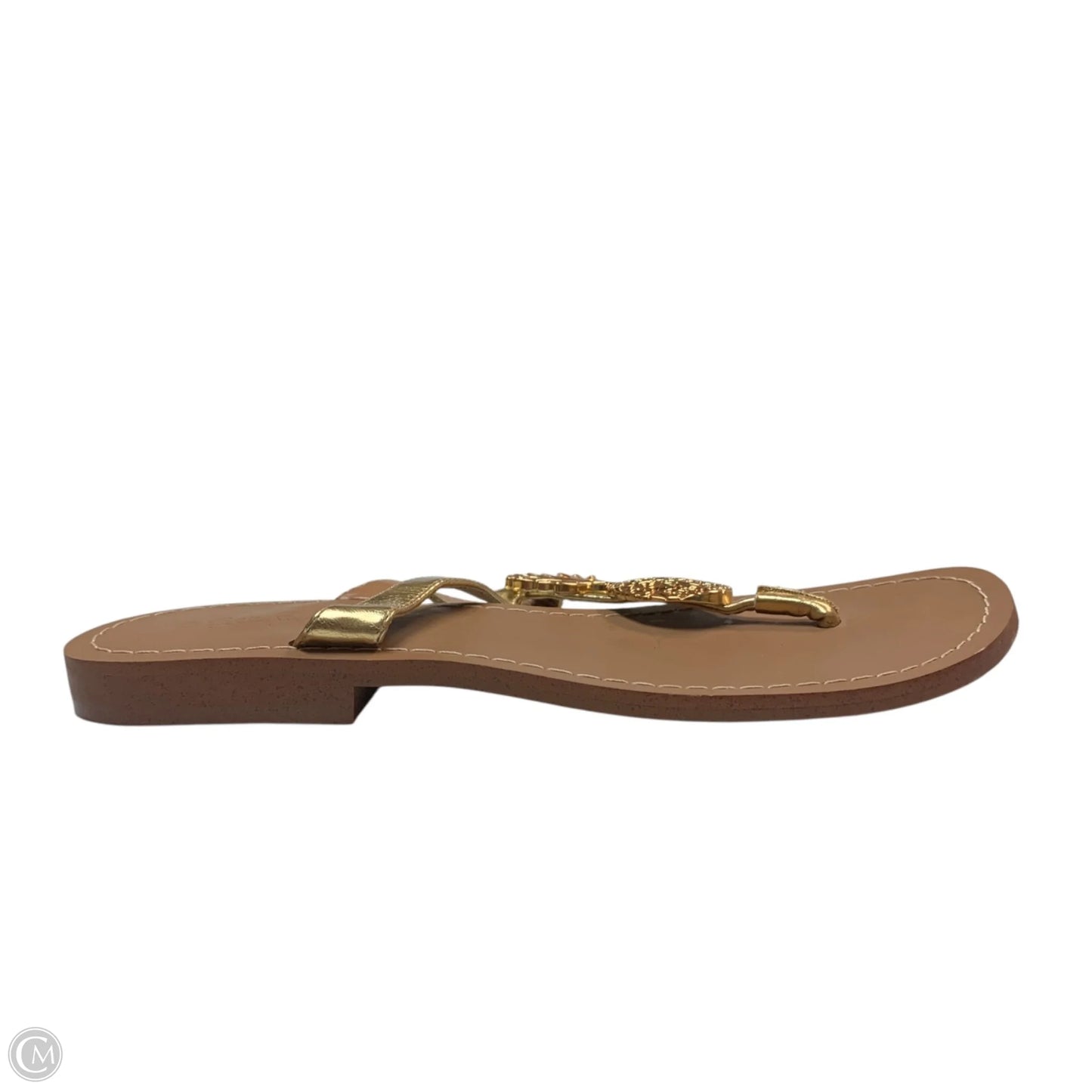 Sandals Designer By Lilly Pulitzer In Gold, Size: 8