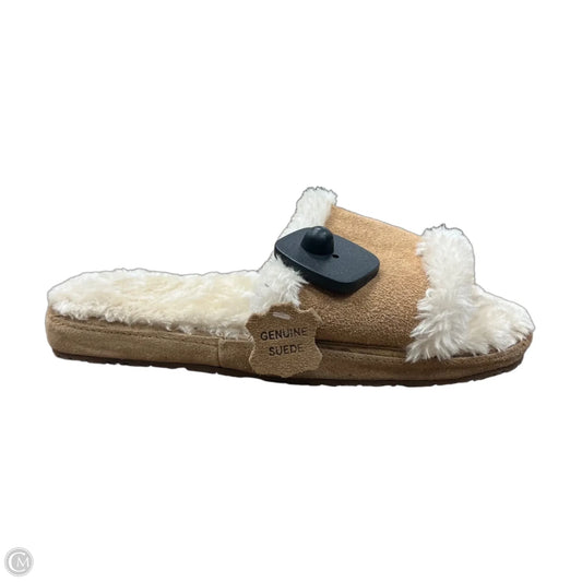 Slippers By Minnetonka In Brown & White, Size: 9