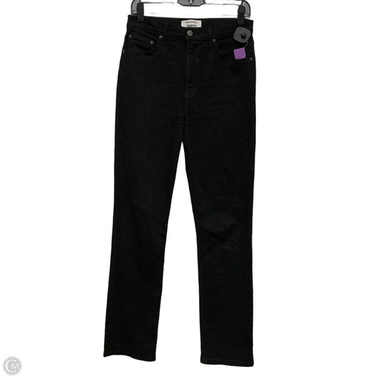 Jeans Straight By Reformation In Black Denim, Size: 6