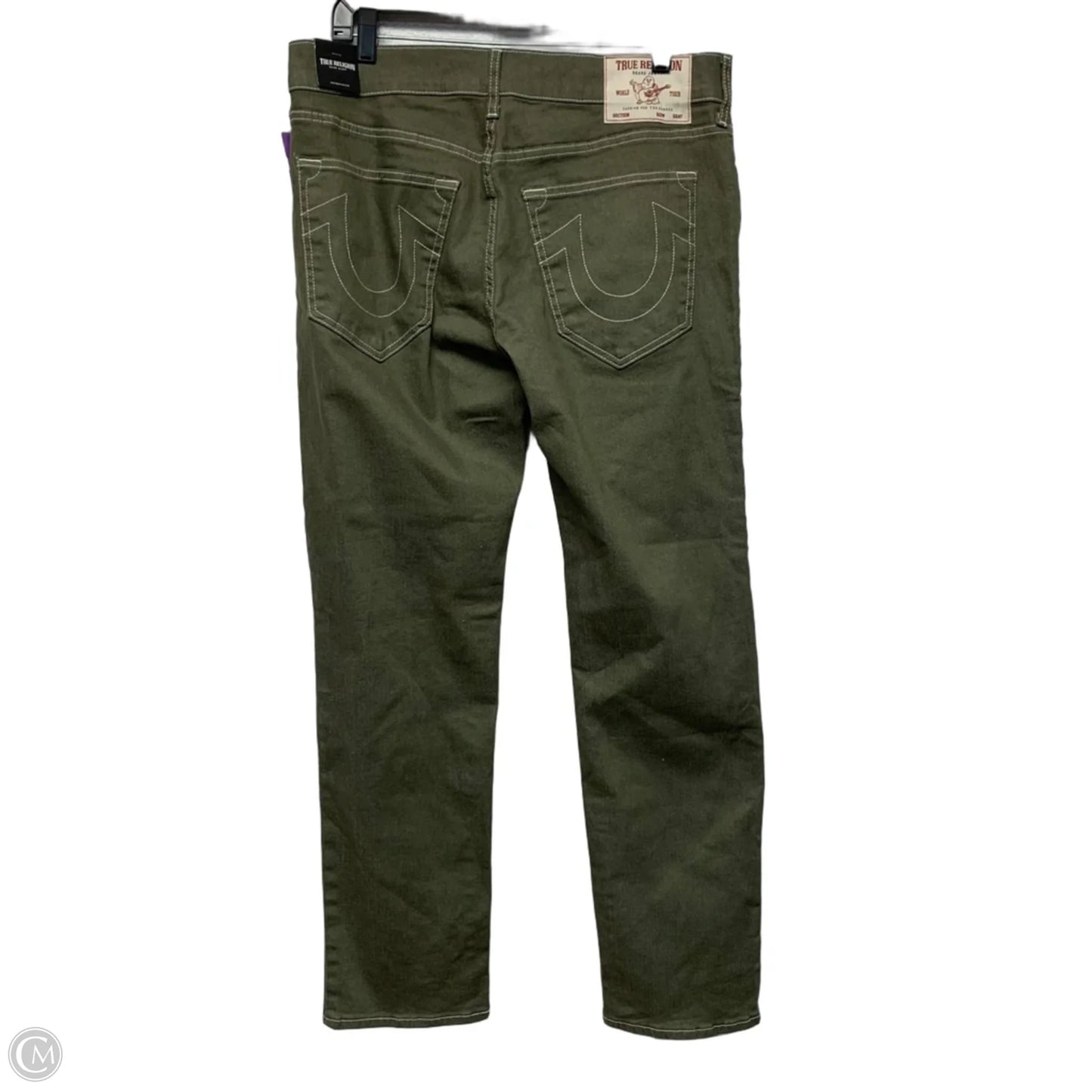 Jeans Straight By True Religion In Green, Size: 14