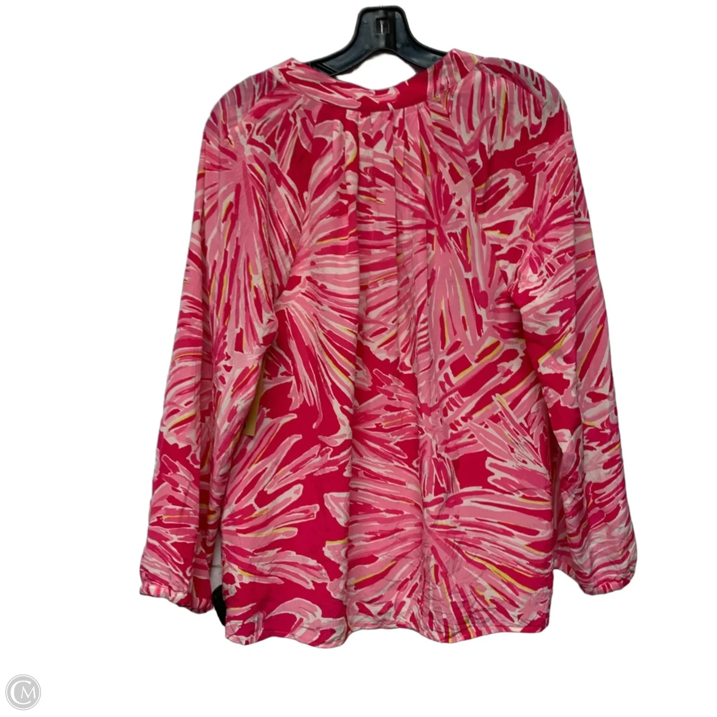 Top Long Sleeve Designer By Lilly Pulitzer In Pink, Size: M