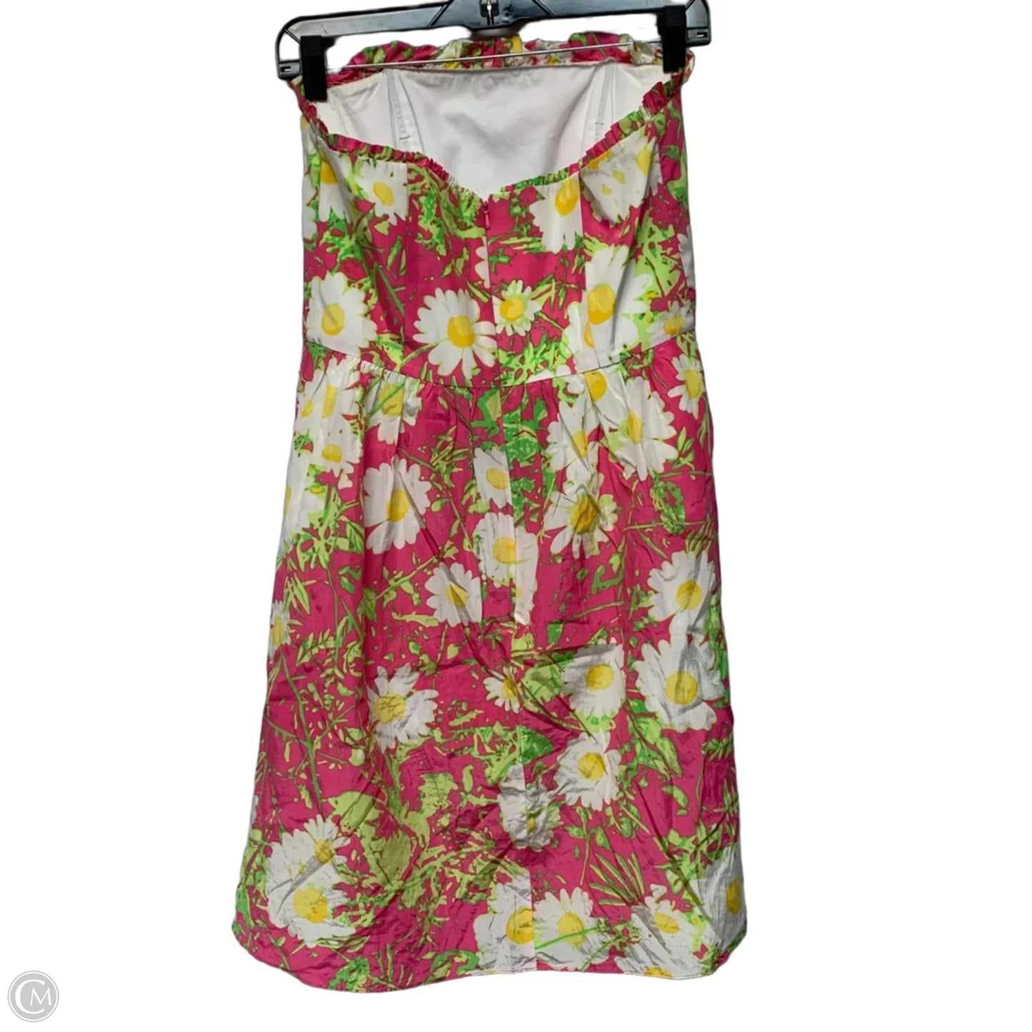 Dress Designer By Lilly Pulitzer In Pink & White, Size: M