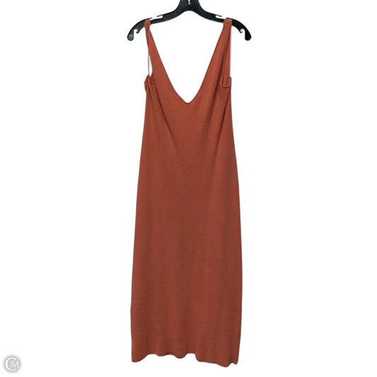 Dress Casual Midi By Free People In Peach, Size: L