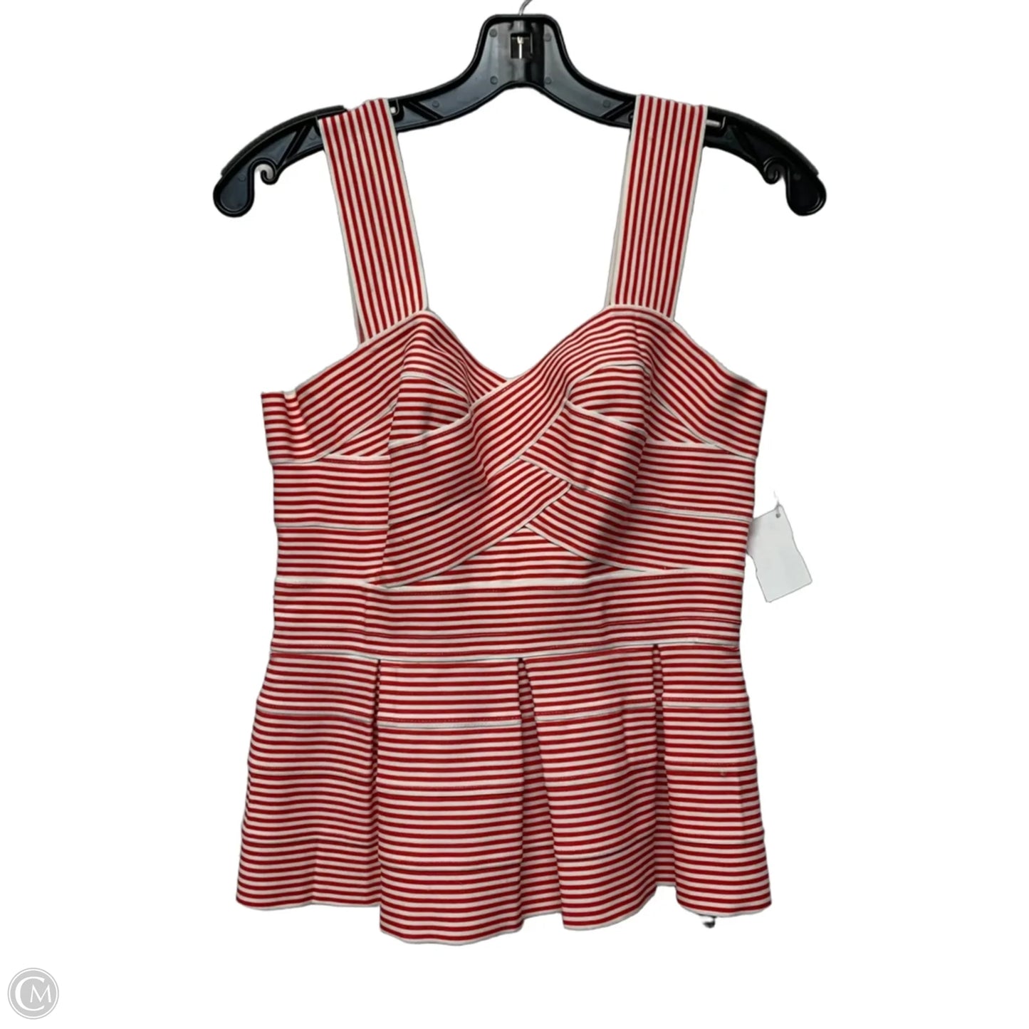 Top Sleeveless By Hd In Paris In Red & White, Size: S
