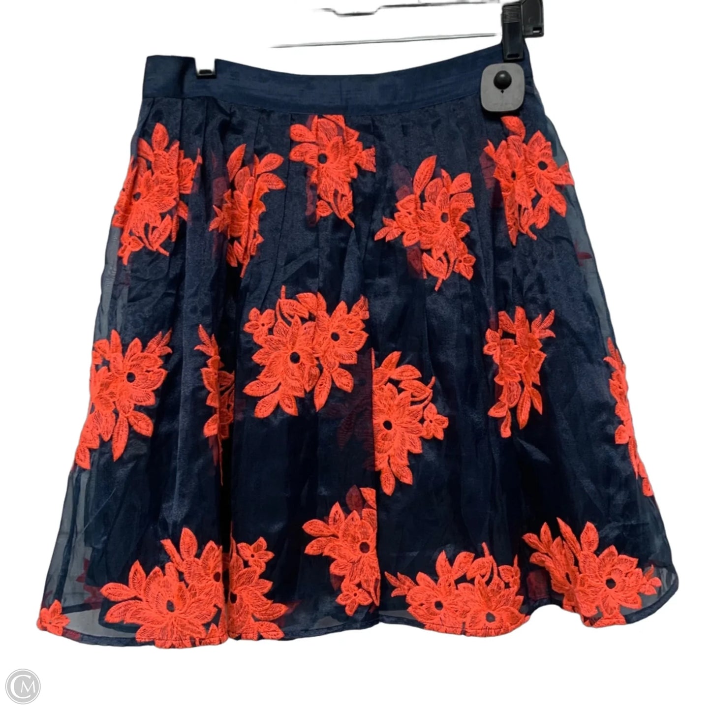 Skirt Mini & Short By Maeve In Blue & Orange, Size: S