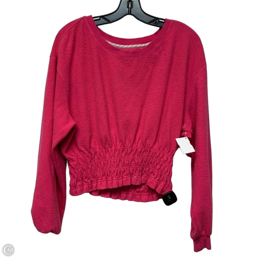 Top Long Sleeve By Maeve In Pink, Size: L