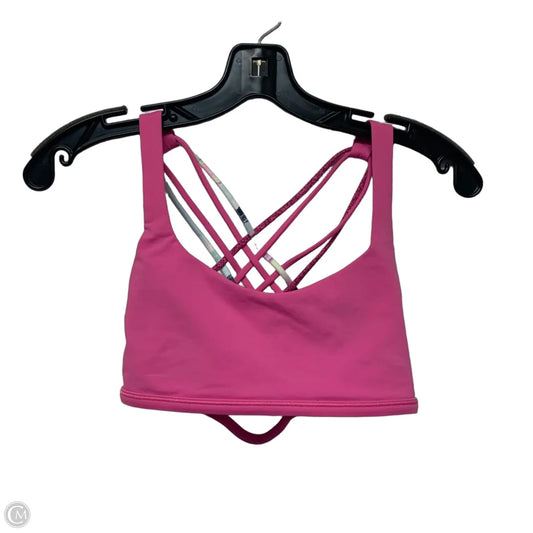 Athletic Bra By Lululemon In Pink, Size: S