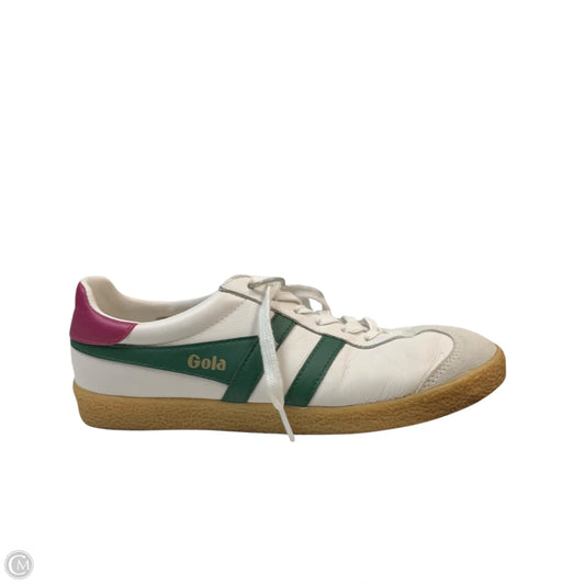Shoes Sneakers By Gola In Green & White, Size: 8
