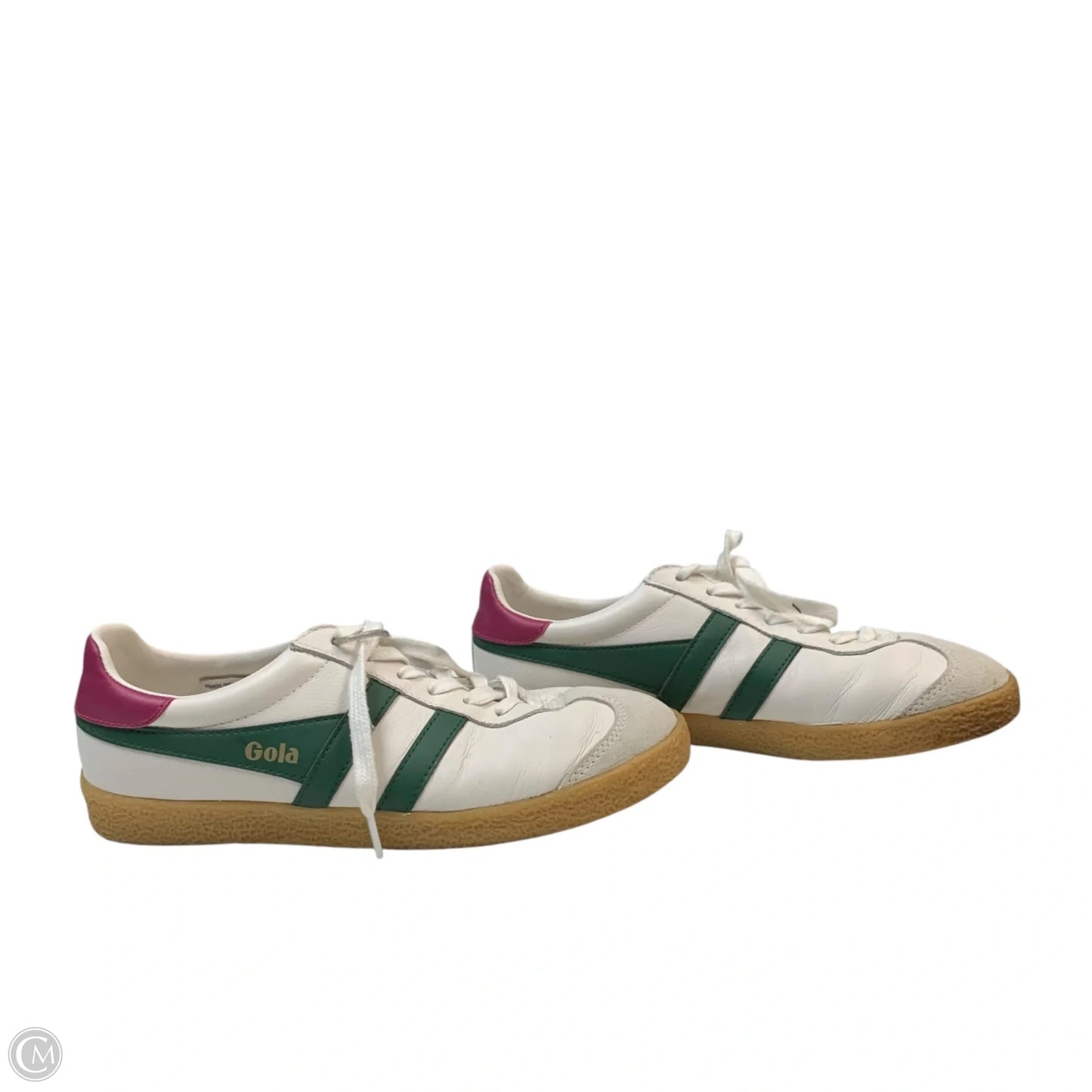 Shoes Sneakers By Gola In Green & White, Size: 8