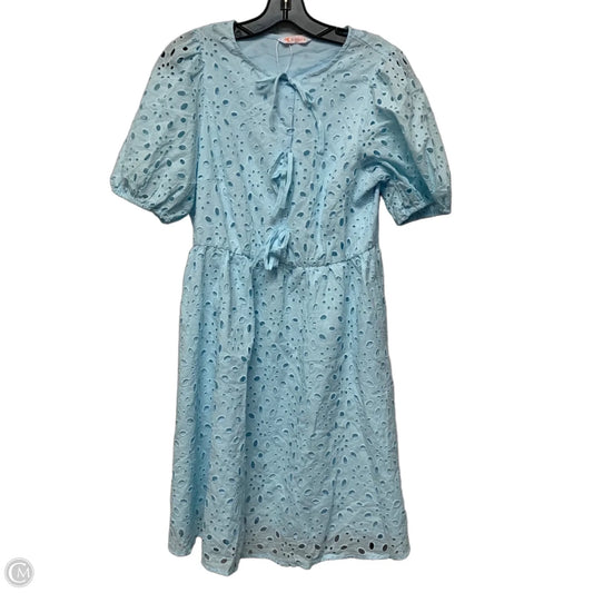 Dress Casual Short By Kirundo In Blue, Size: S