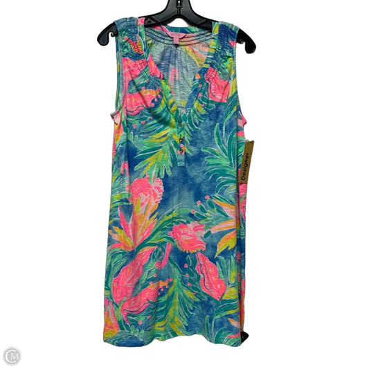 Dress Designer By Lilly Pulitzer In Blue & Green, Size: L