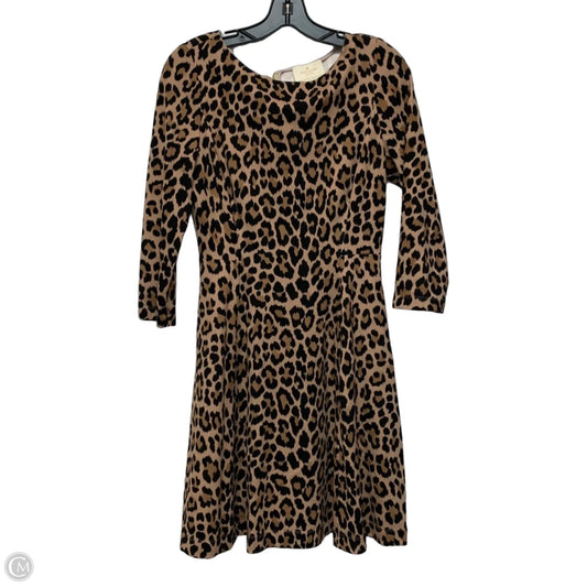 Dress Designer By Kate Spade In Animal Print, Size: S