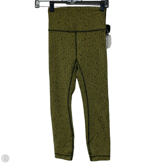 Athletic Leggings By Lululemon In Green, Size: S