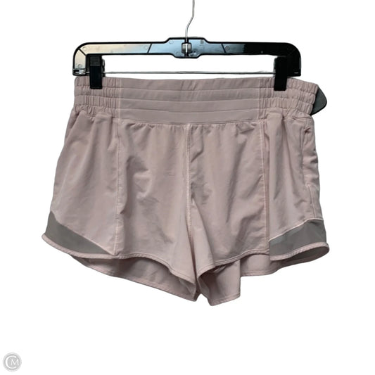 Athletic Shorts By Lululemon In Pink, Size: M