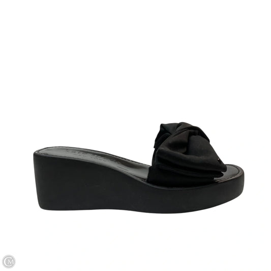 Sandals Designer By Kate Spade In Black, Size: 8.5