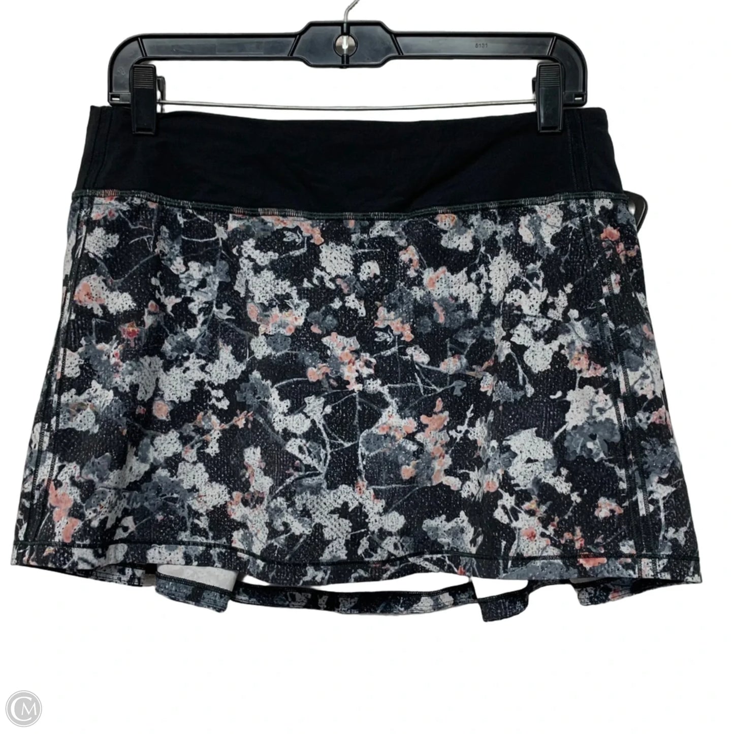 Athletic Skort By Lululemon In Black & White, Size: M