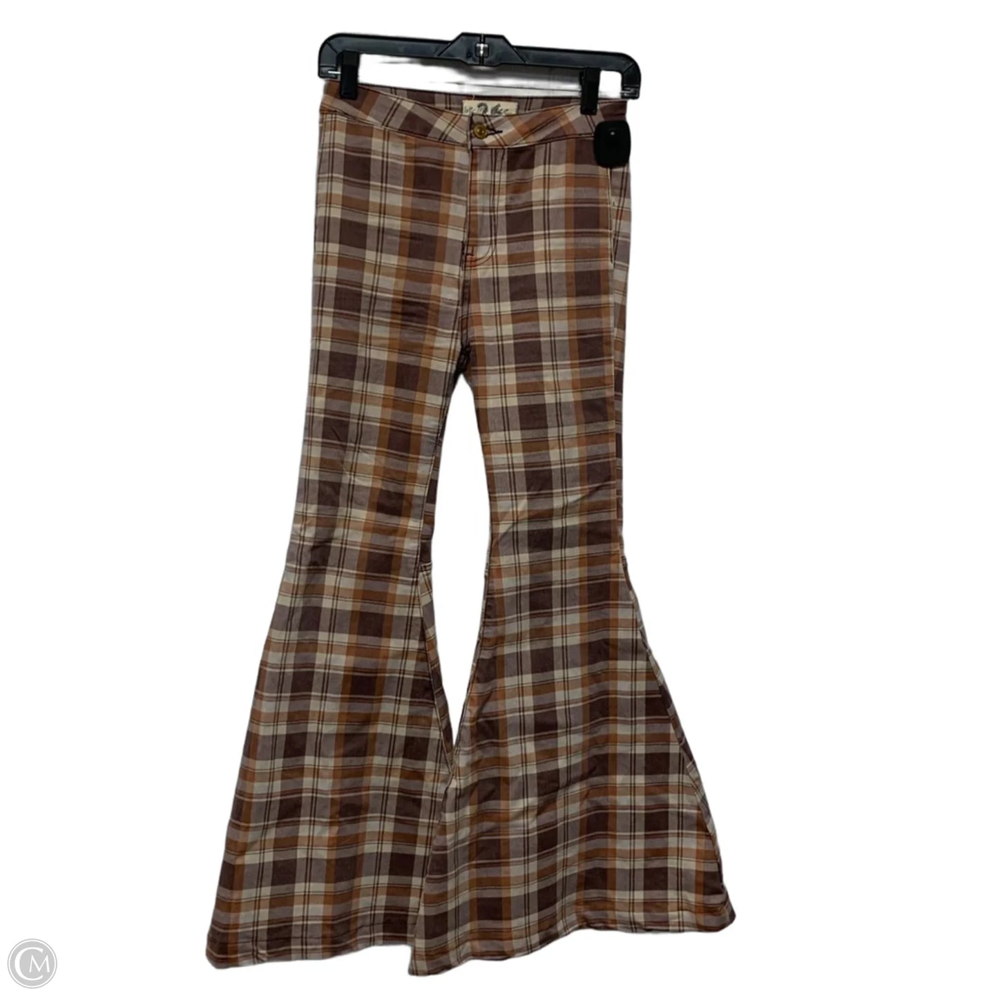 Jeans Flared By We The Free In Plaid Pattern, Size: 2