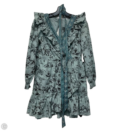 Dress Casual Short By Anthropologie In Black & Blue, Size: Xsp