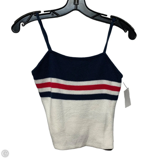 Top Sleeveless By Roxy In Blue & White, Size: S