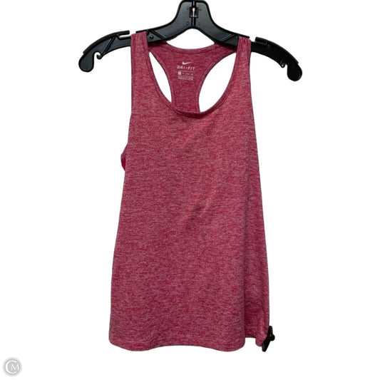 Athletic Tank Top By Nike Apparel In Pink, Size: Xs