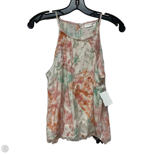 Top Sleeveless By Vestique In Green & Orange, Size: S