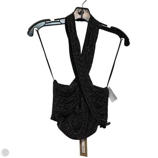 Top Sleeveless By Do + Be In Gold & Silver, Size: S