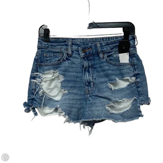 Shorts By American Eagle In Blue Denim, Size: 4