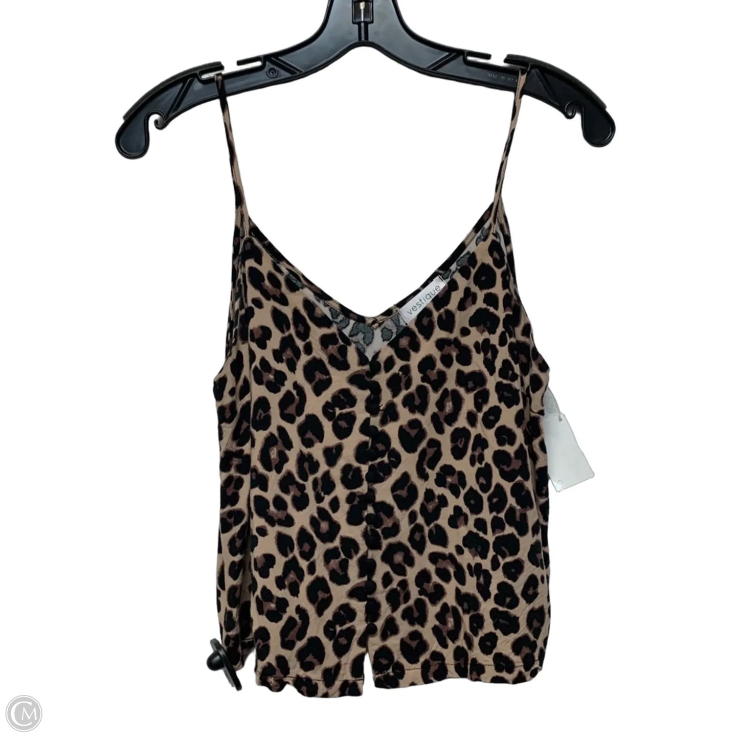Top Sleeveless By Vestique In Animal Print, Size: S