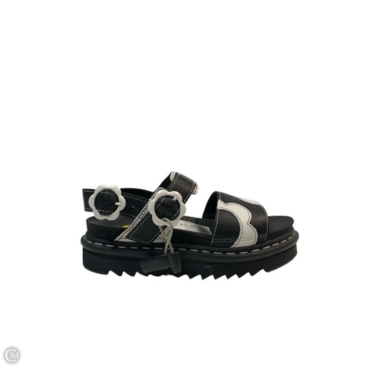 Sandals Designer By Dr Martens In Black & White, Size: 7