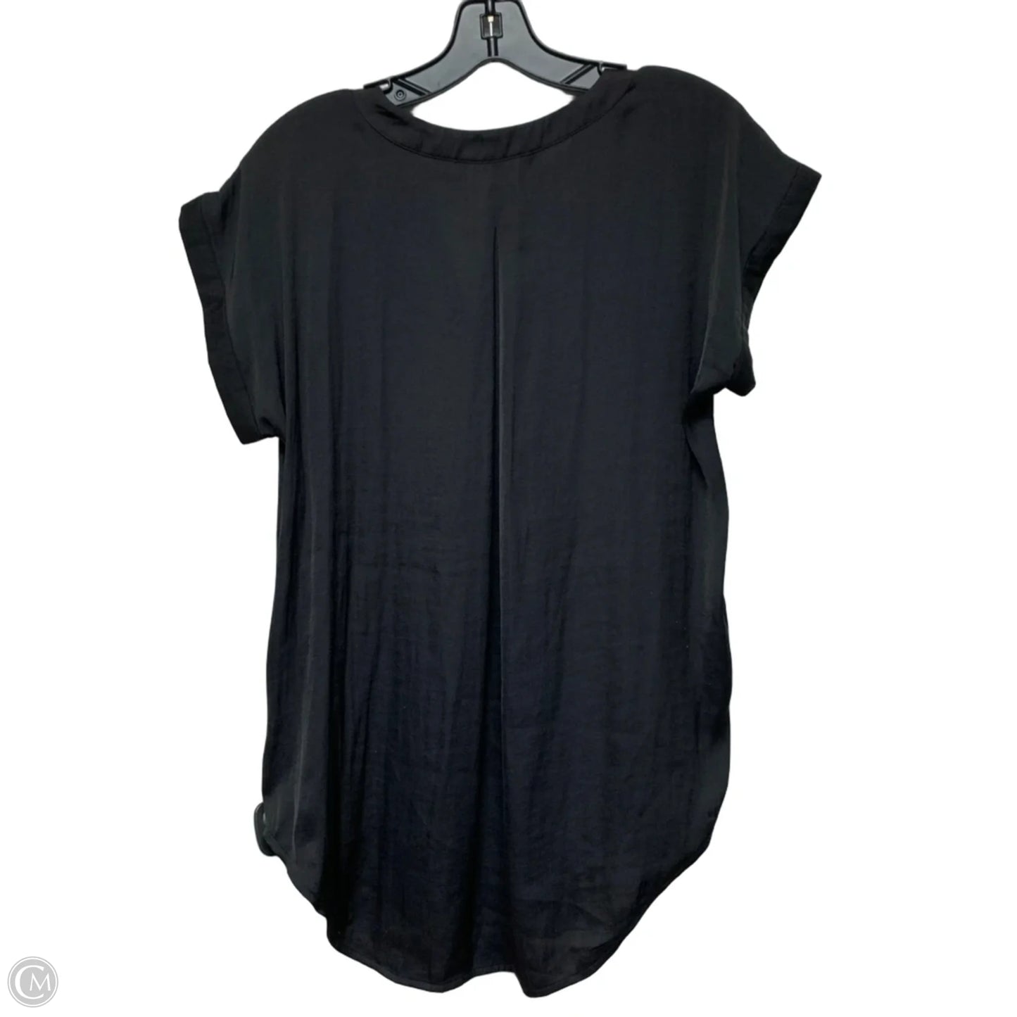 Top Short Sleeve Designer By Vera Wang In Black, Size: M