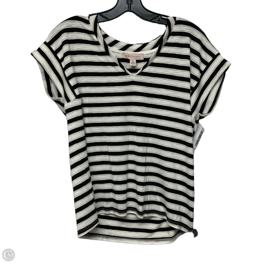 Top Short Sleeve By Philosophy In Black & White, Size: S